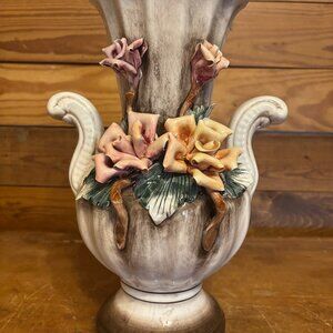Antique Capodimonte Porcelain Vase 1940's
